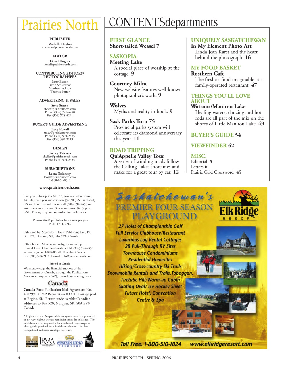 Prairies North Magazine Preview Pages