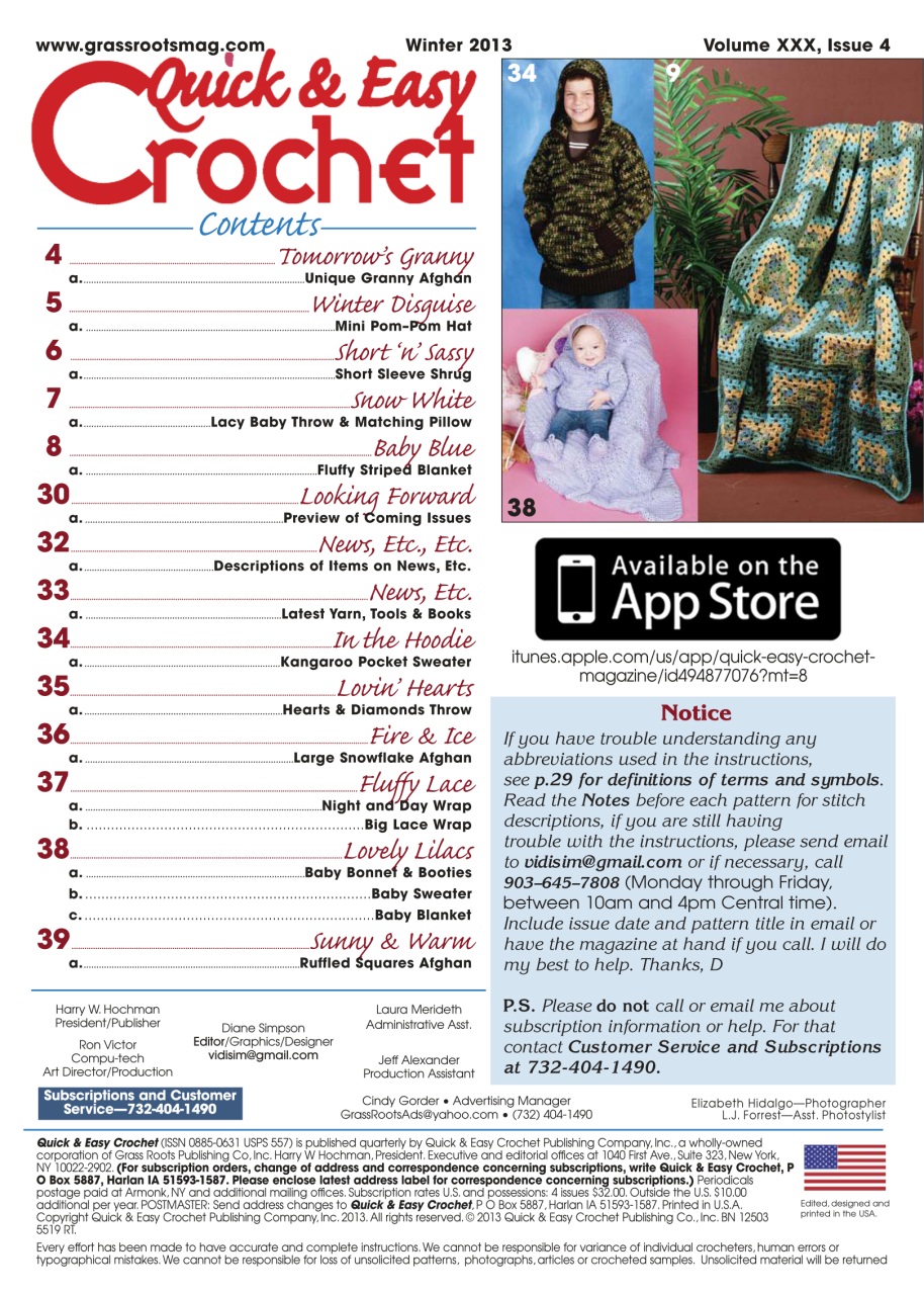 Quick & Easy Crochet Preview Pages