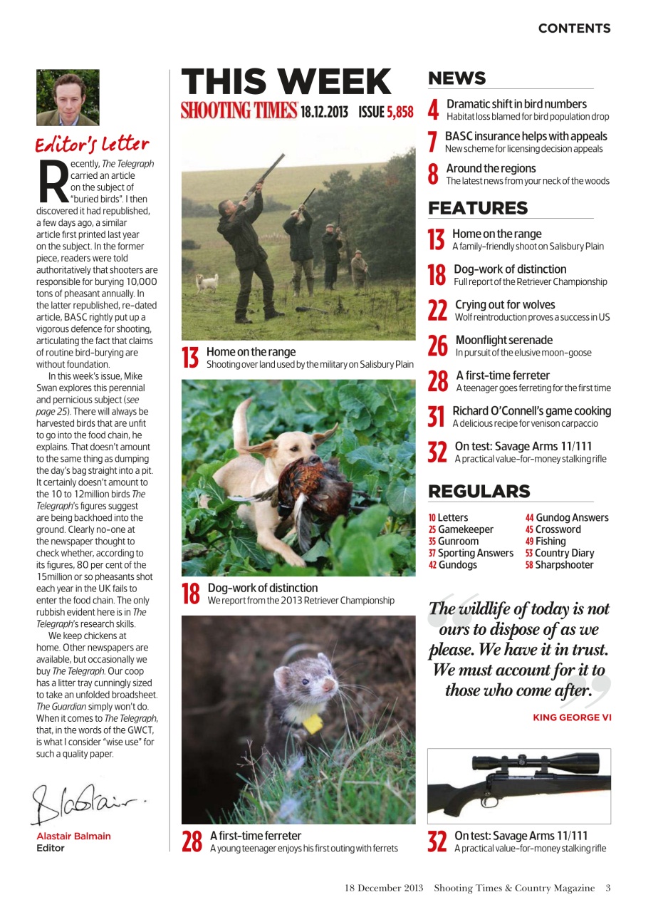 Shooting Times & Country Preview Pages