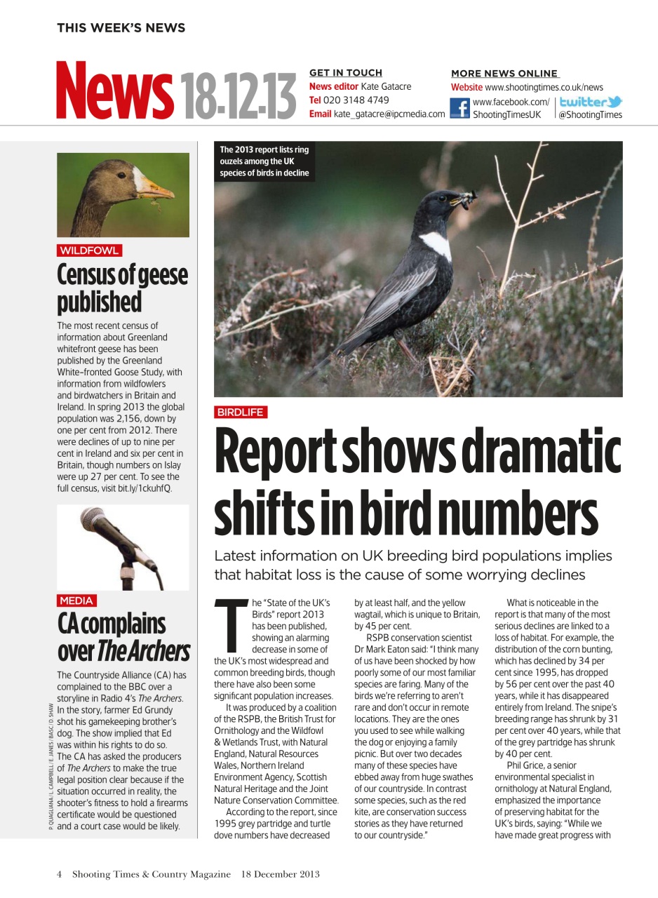 Shooting Times & Country Preview Pages