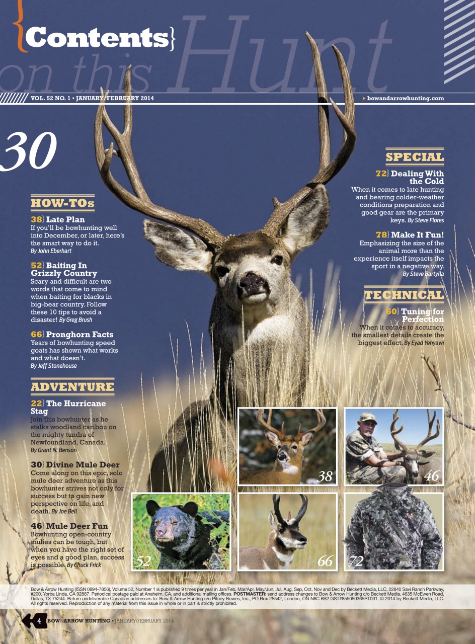 Bow & Arrow Hunting Preview Pages