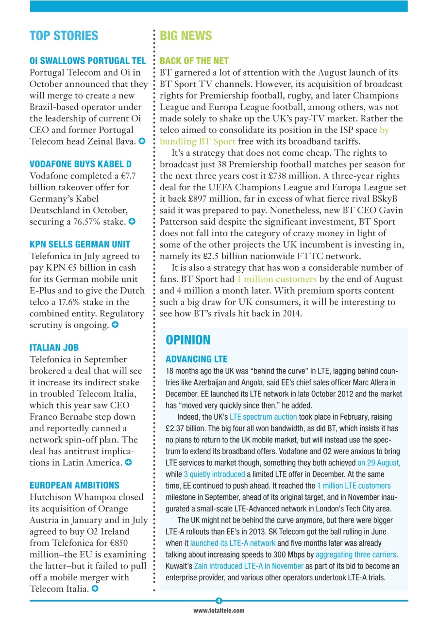 Total Telecom Preview Pages
