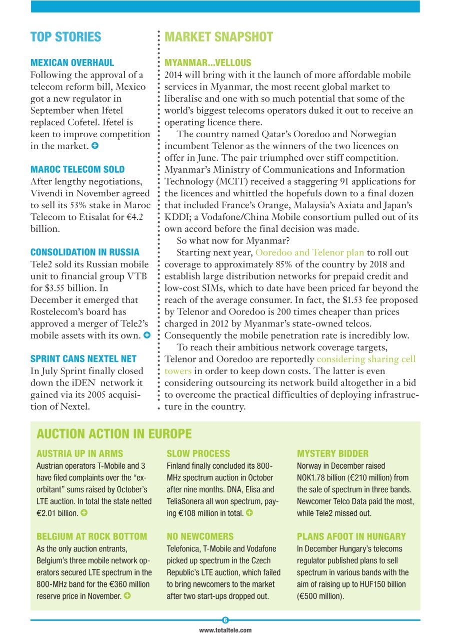 Total Telecom Preview Pages