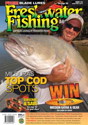 Freshwater Fishing Australia issue FWF124 Jan-Feb 2014