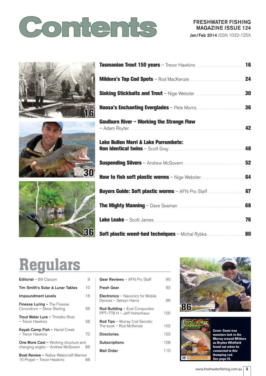 Freshwater Fishing Australia Preview Pages