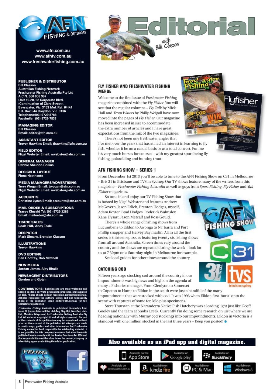 Freshwater Fishing Australia Preview Pages