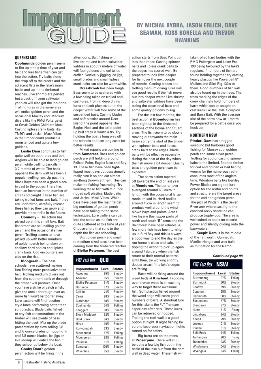 Freshwater Fishing Australia Preview Pages