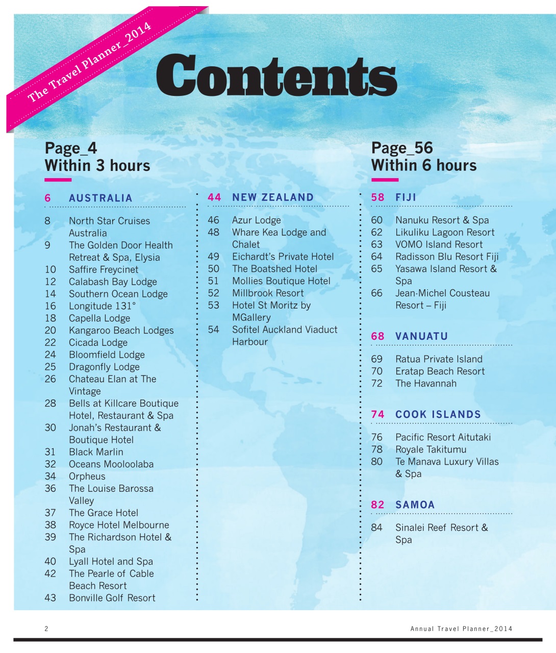 Luxury Travel Preview Pages