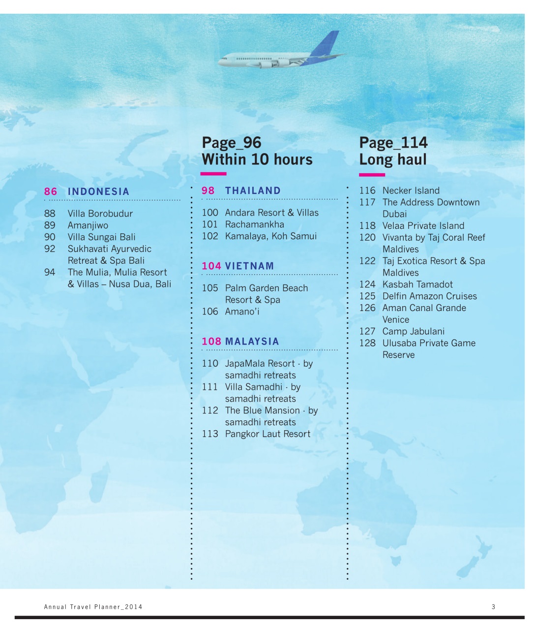 Luxury Travel Preview Pages