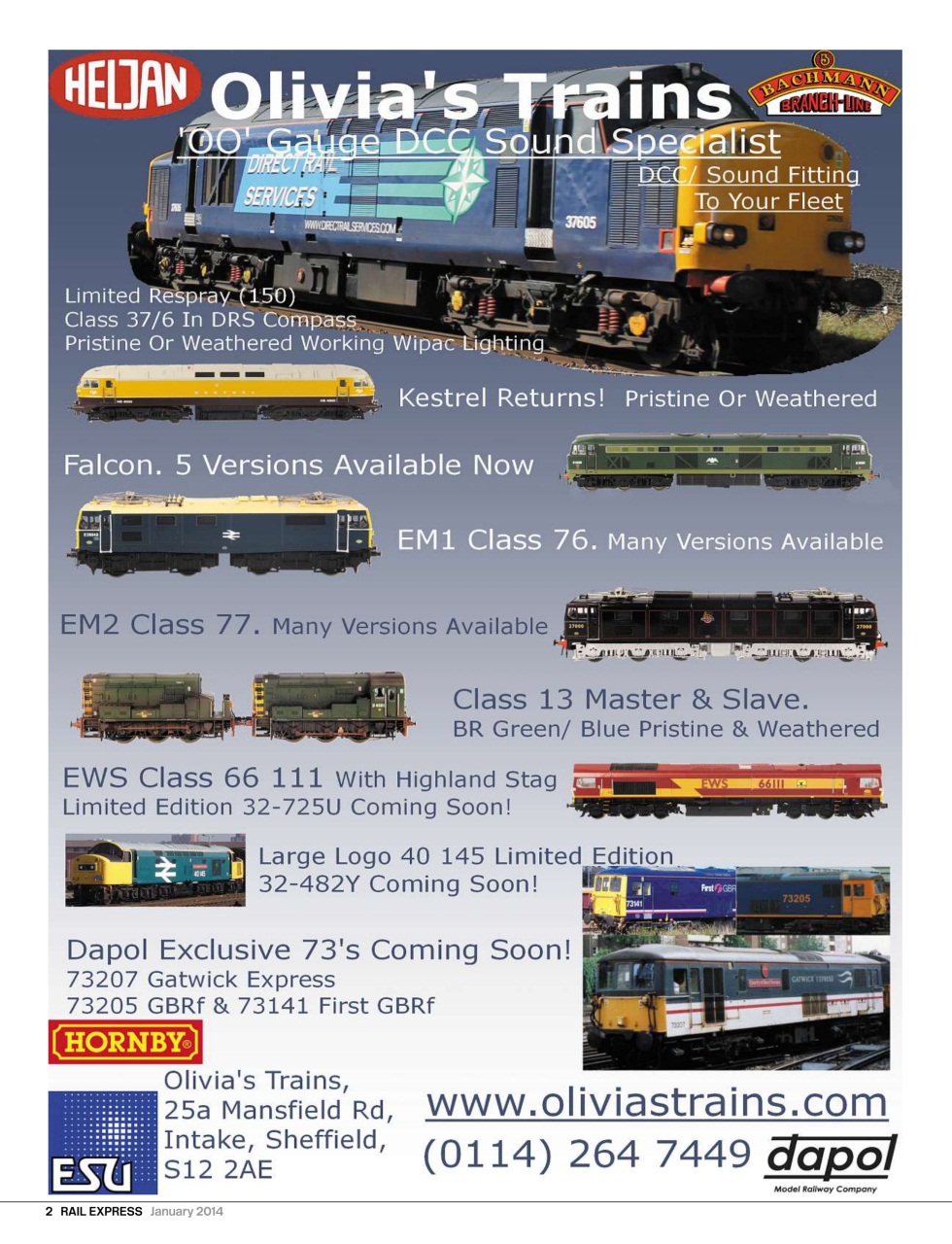 Rail Express Preview Pages