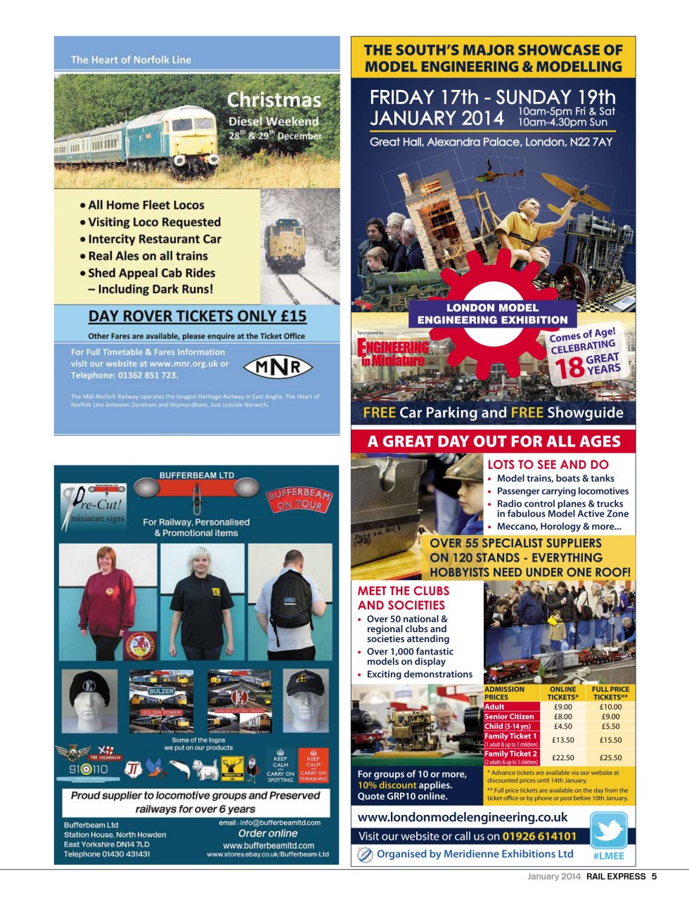 Rail Express Preview Pages