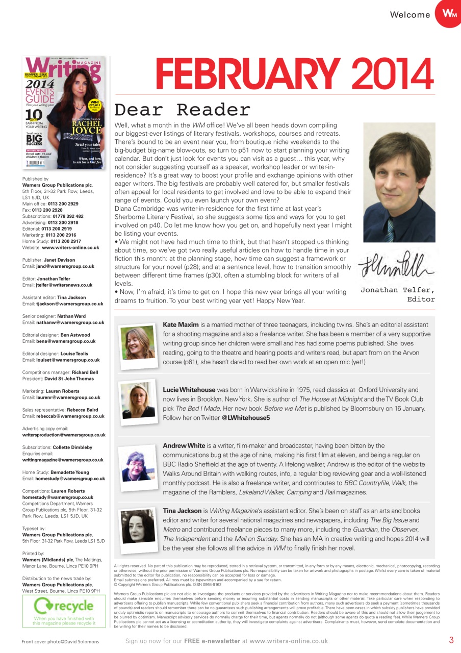 Writing Magazine Preview Pages