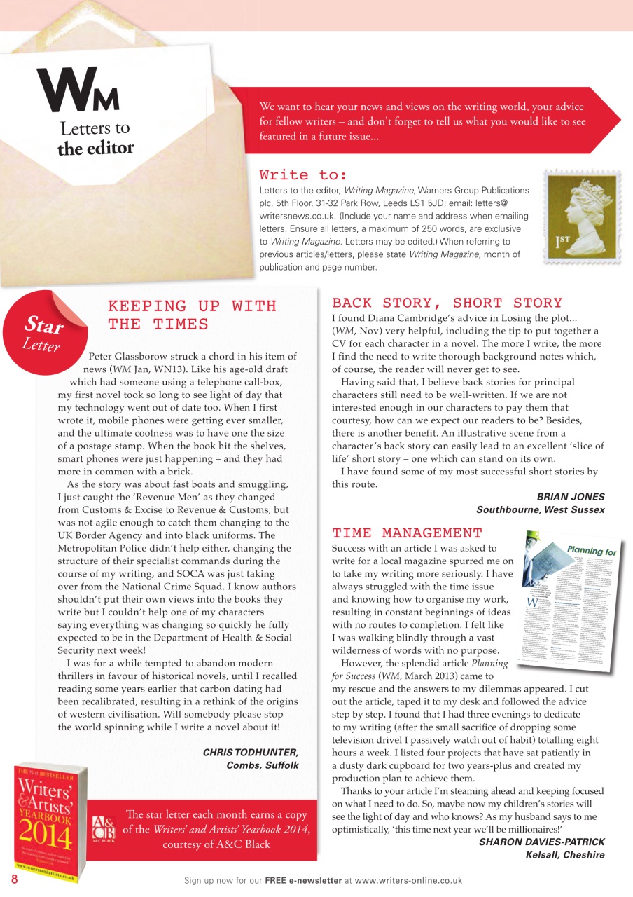 Writing Magazine Preview Pages