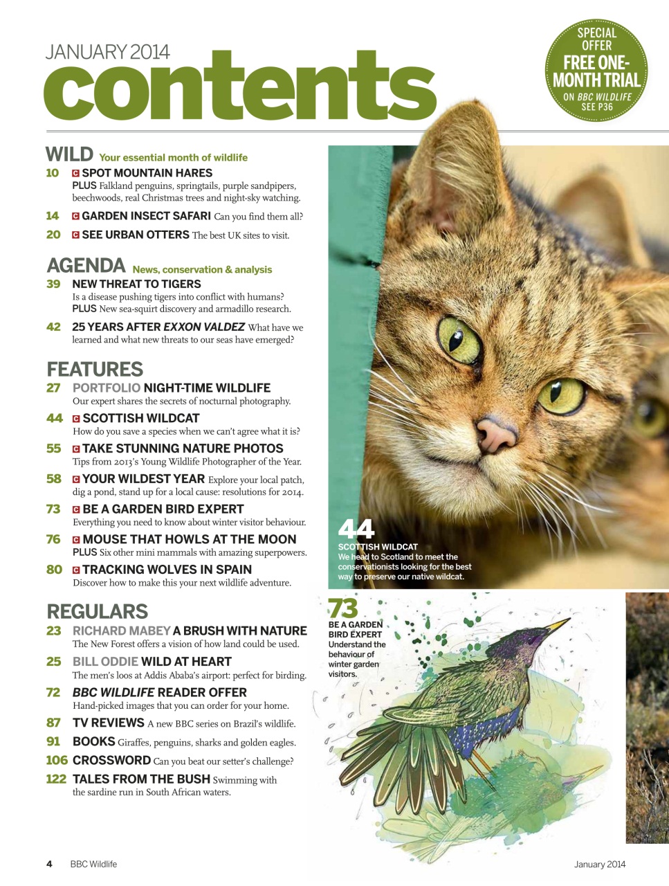 BBC Wildlife Magazine Preview Pages