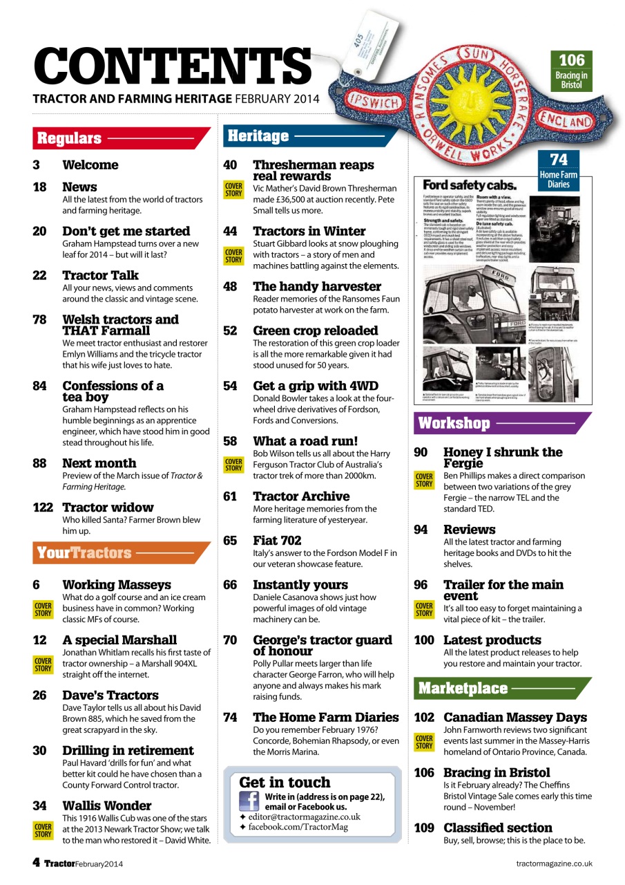 Tractor & Farming Heritage Magazine Preview Pages
