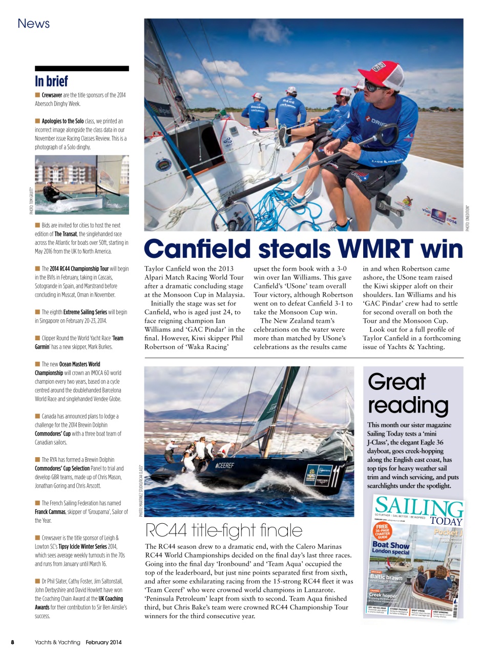 Yachts & Yachting Preview Pages