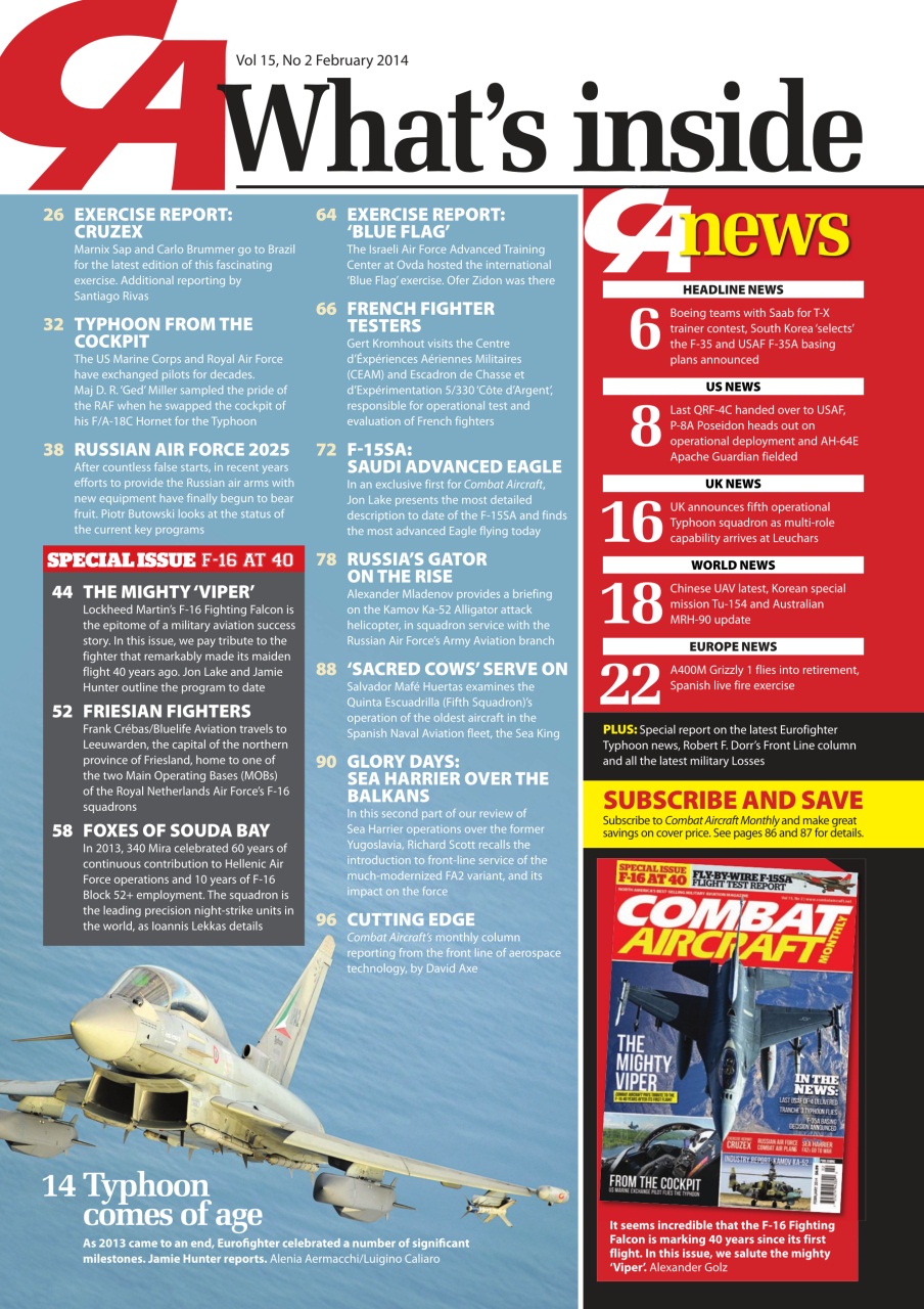Combat Aircraft Journal Preview Pages