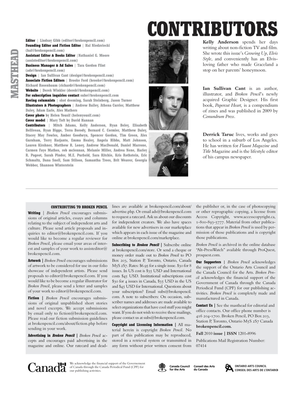 Broken Pencil Preview Pages