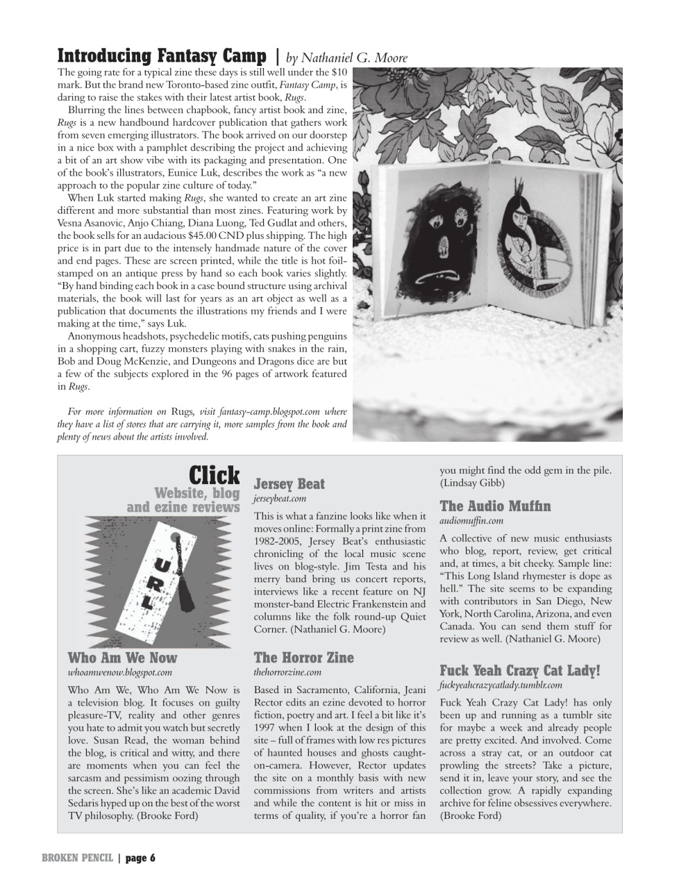 Broken Pencil Preview Pages