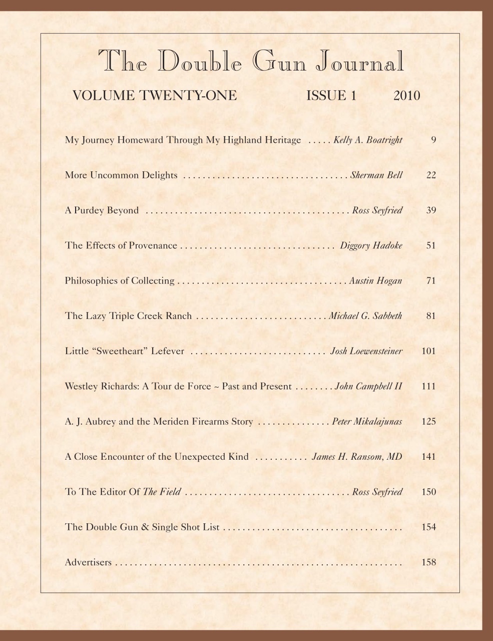 Double Gun Journal Preview Pages