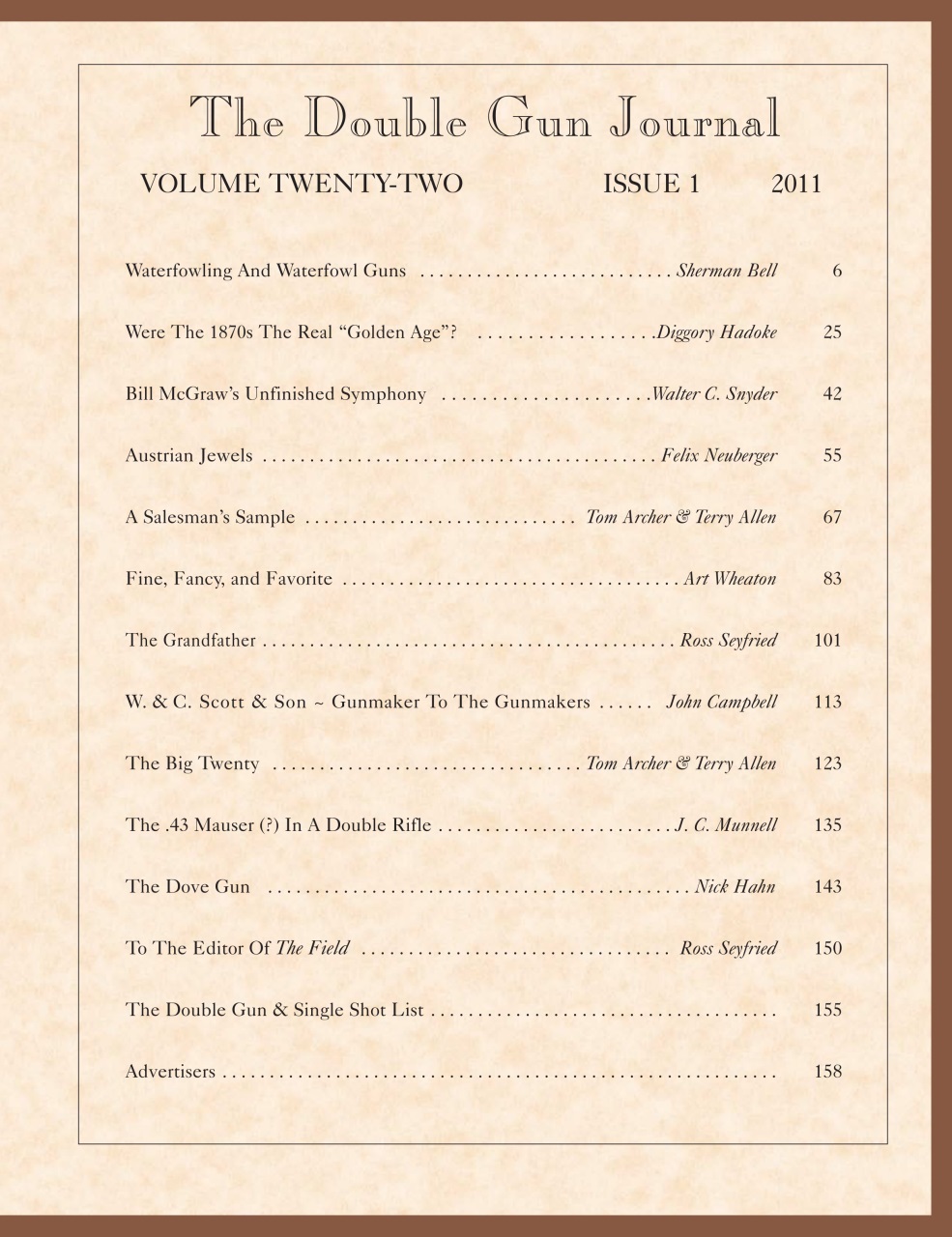 Double Gun Journal Preview Pages