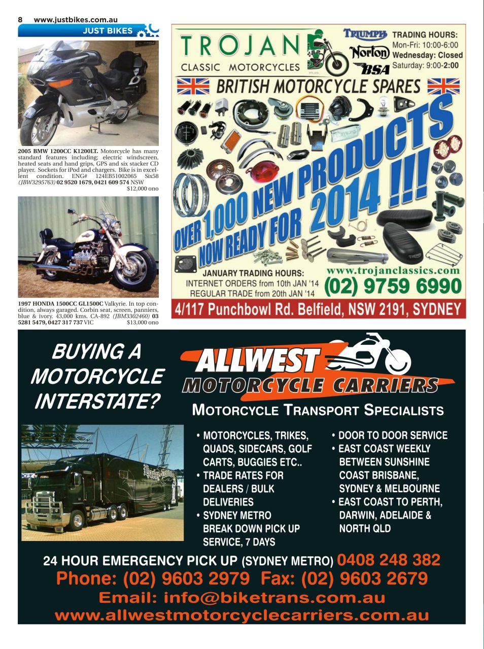JUST BIKES Preview Pages