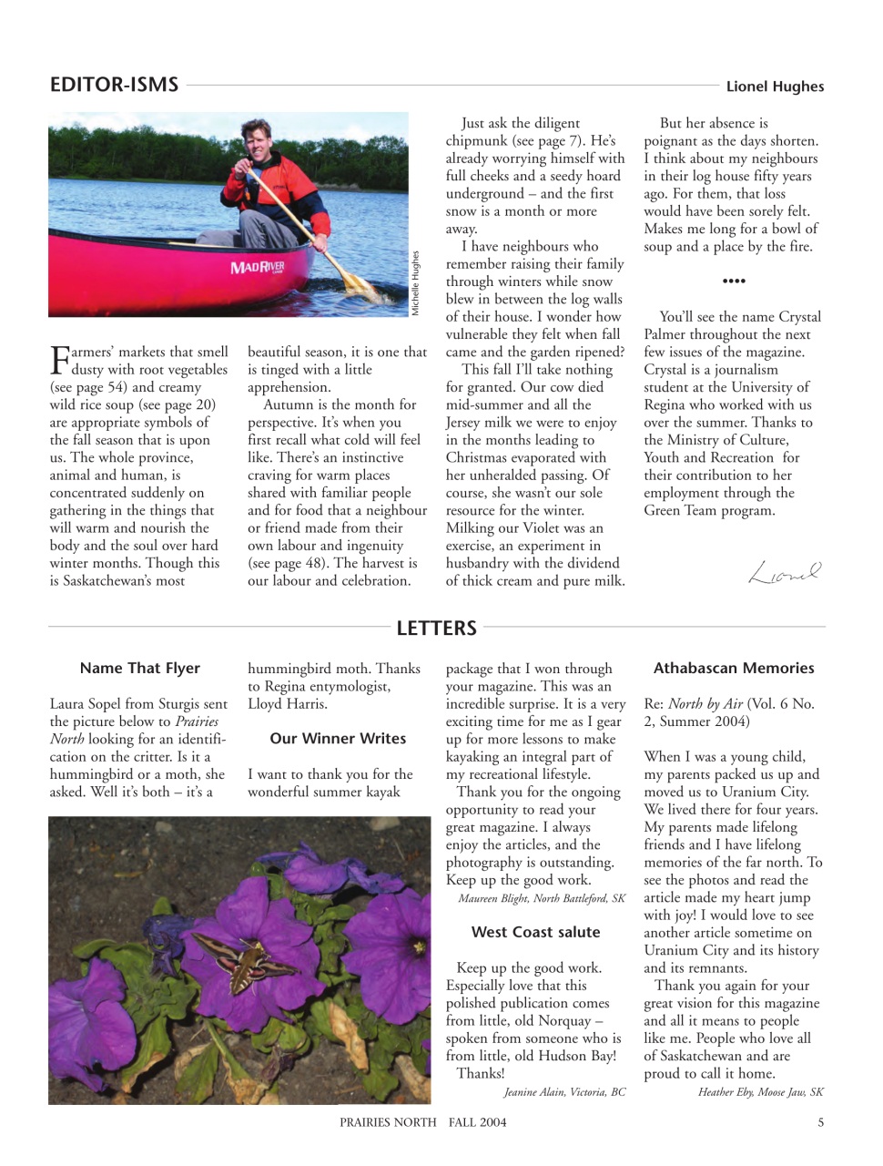 Prairies North Magazine Preview Pages
