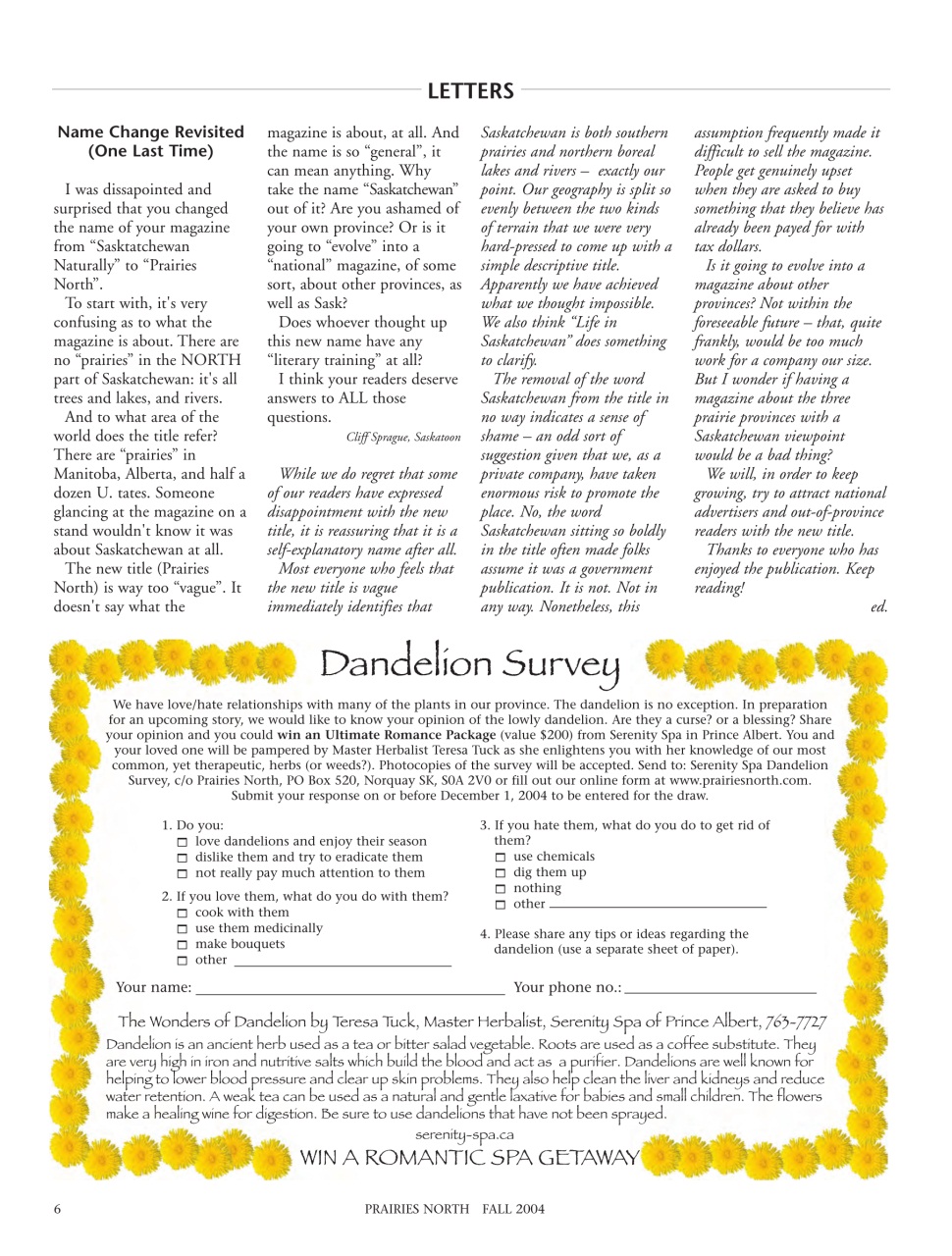 Prairies North Magazine Preview Pages