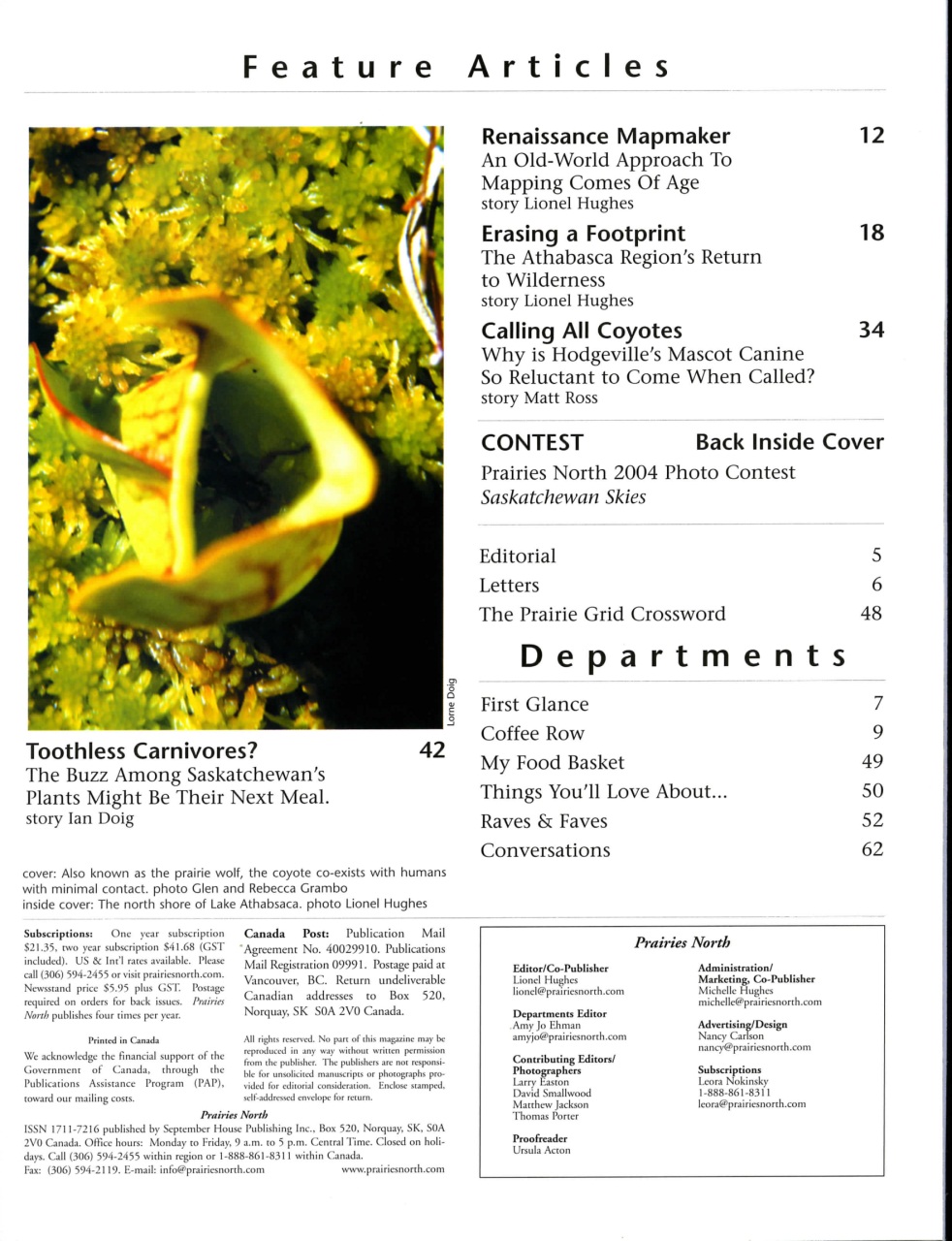 Prairies North Magazine Preview Pages