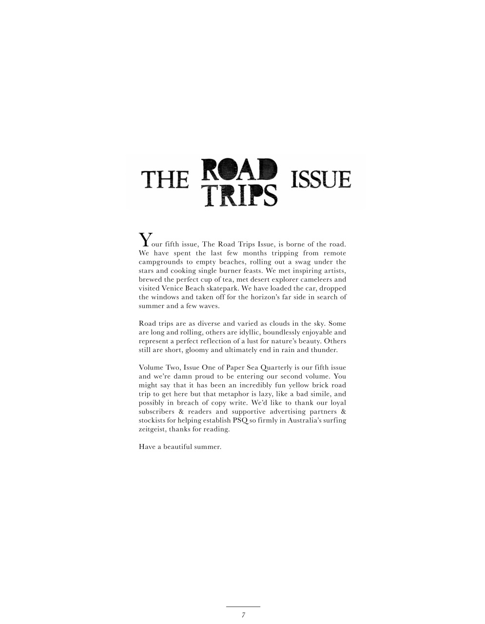 Paper Sea Quarterly Preview Pages