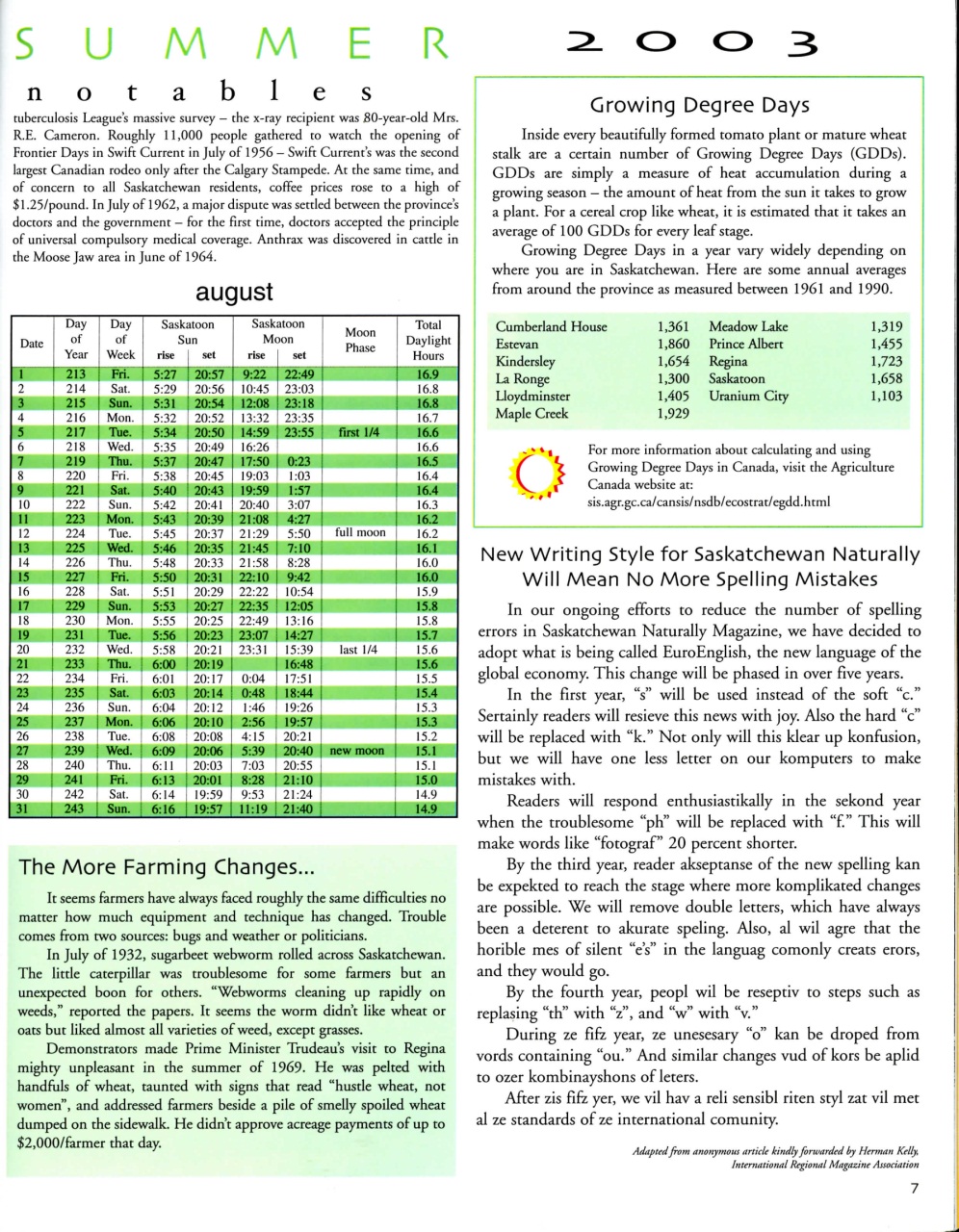 Prairies North Magazine Preview Pages