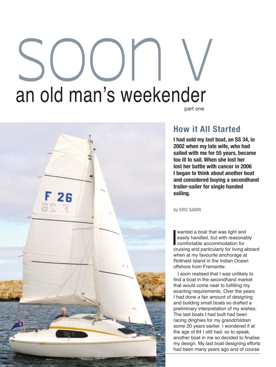 Australian Amateur Boat Builder Preview Pages