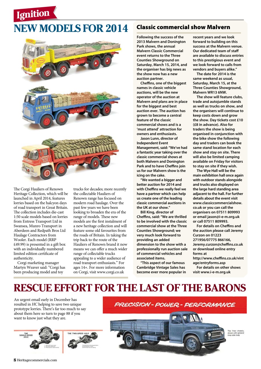 Heritage Commercials Magazine Preview Pages