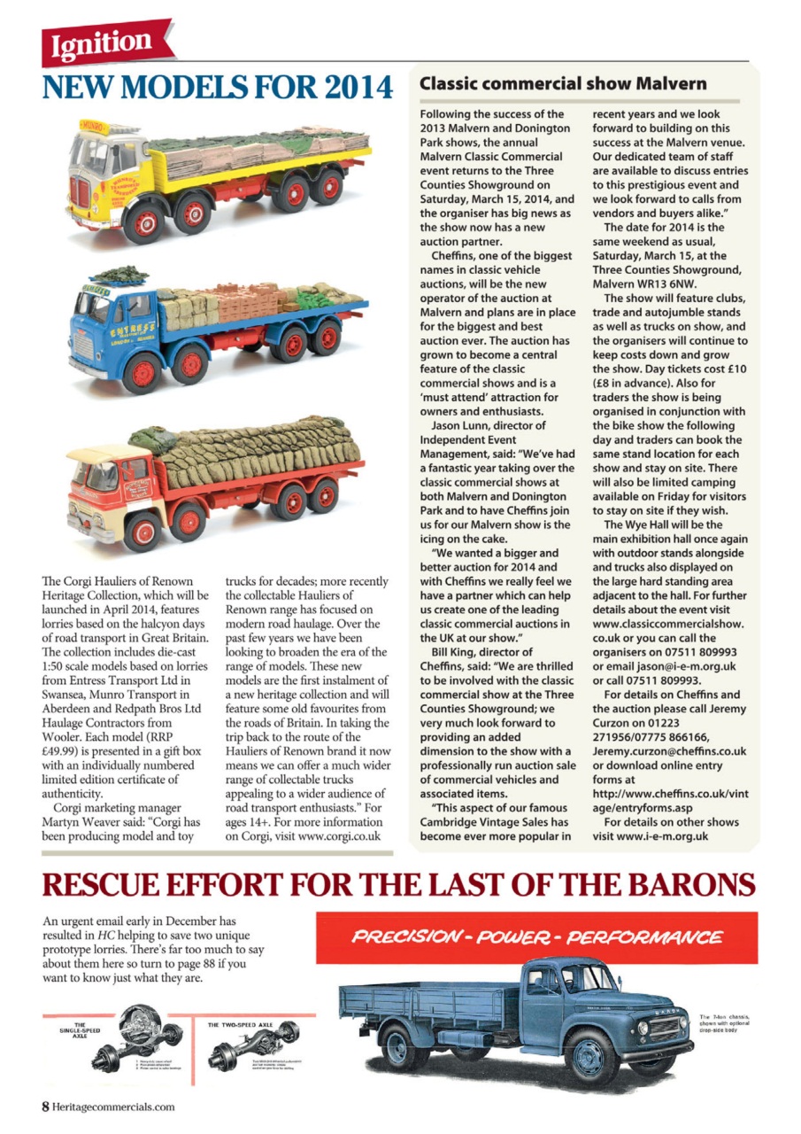 Heritage Commercials Magazine Preview Pages