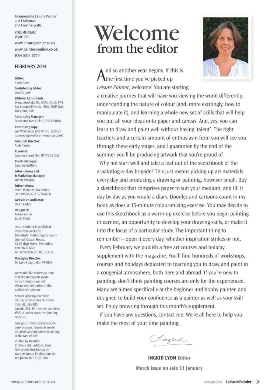 Leisure Painter & The Artist Preview Pages