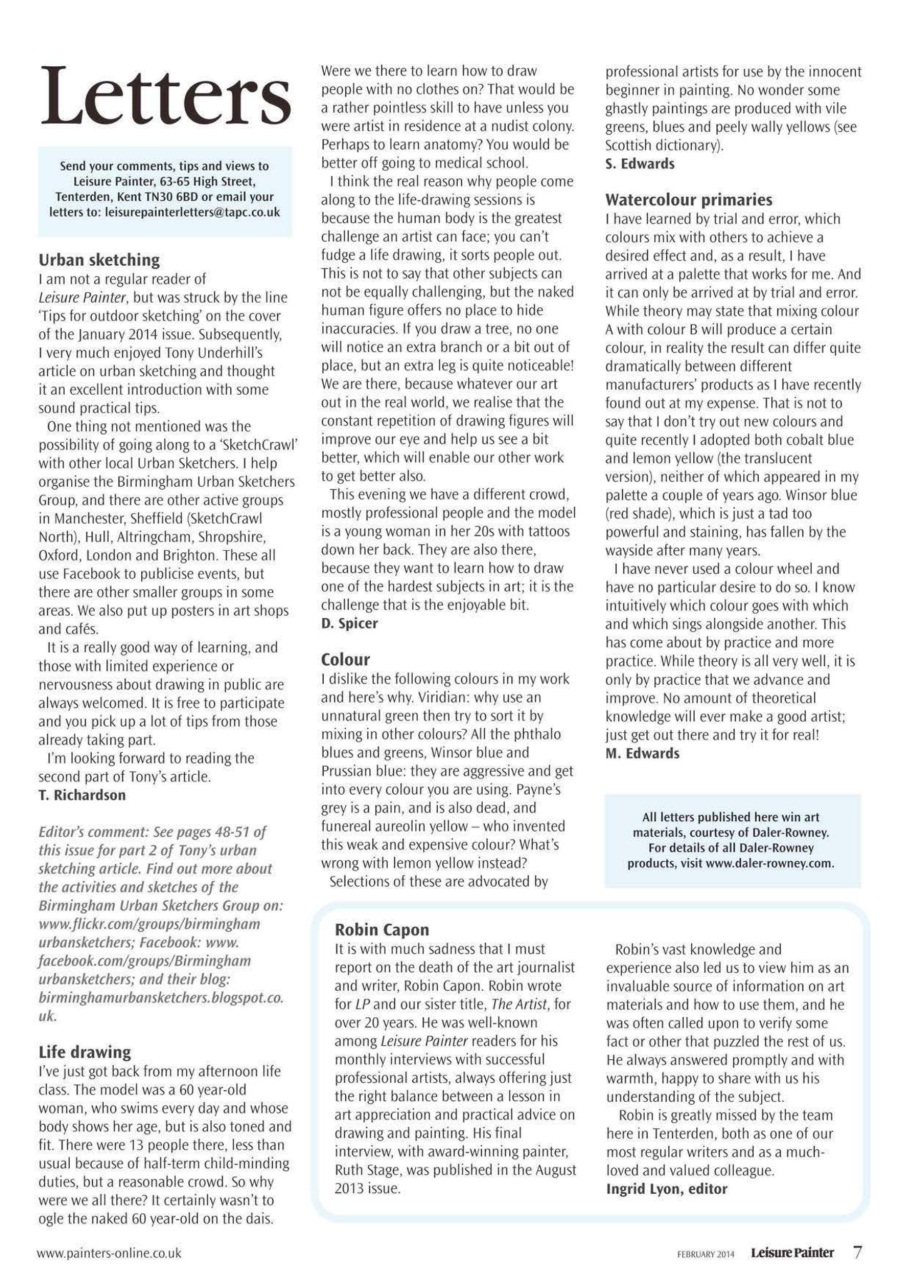 Leisure Painter & The Artist Preview Pages