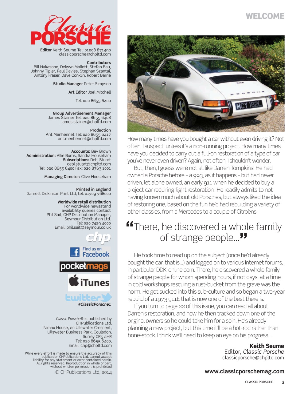 Classic Porsche Preview Pages