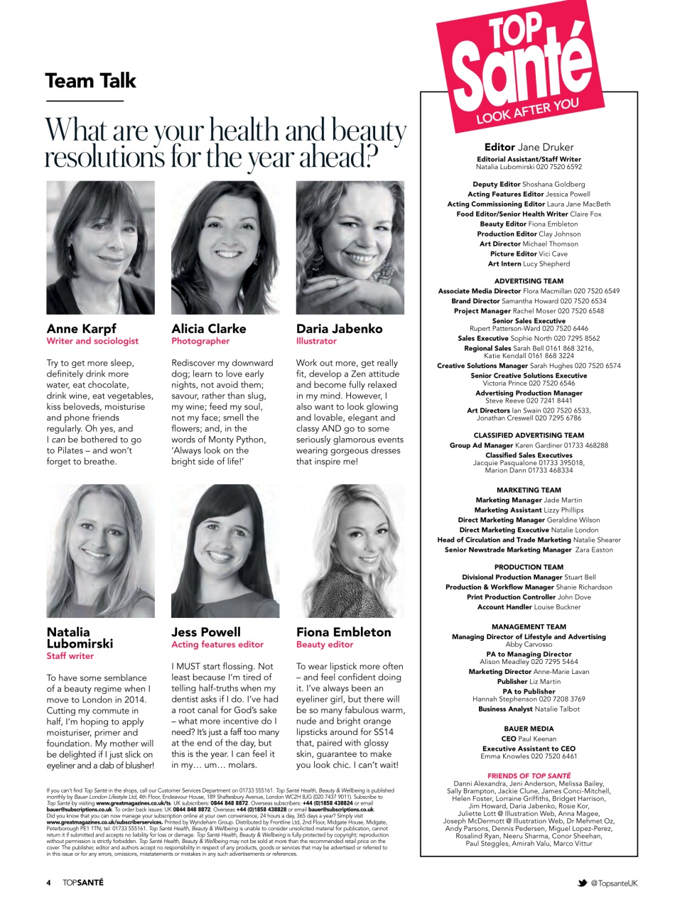 Top Sante Preview Pages