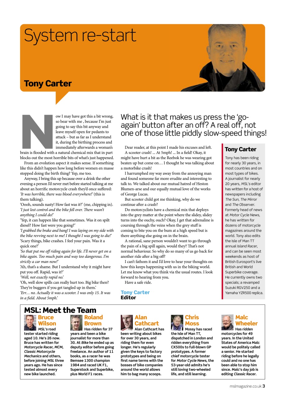 Motorcycle Sport & Leisure Preview Pages