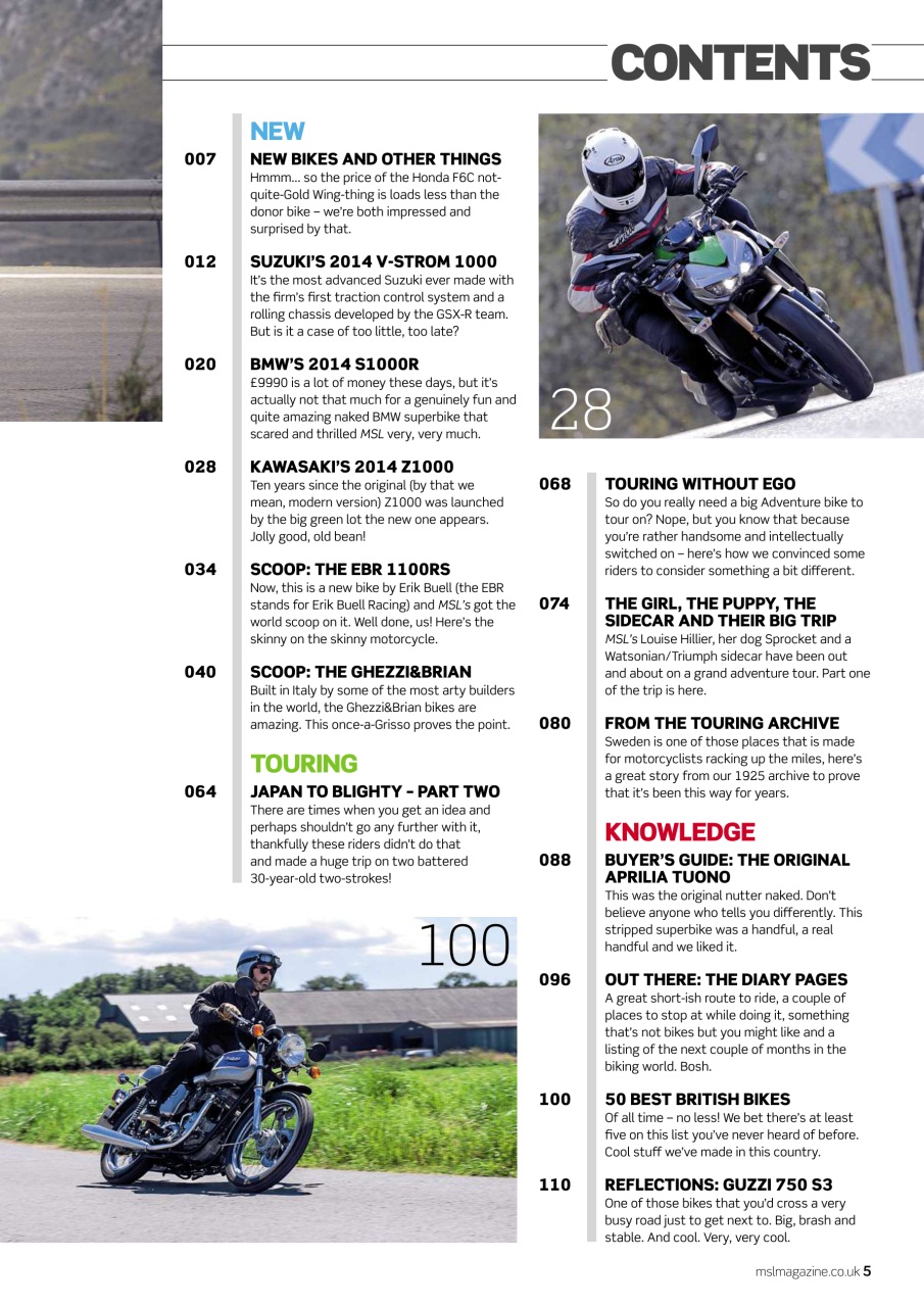 Motorcycle Sport & Leisure Preview Pages