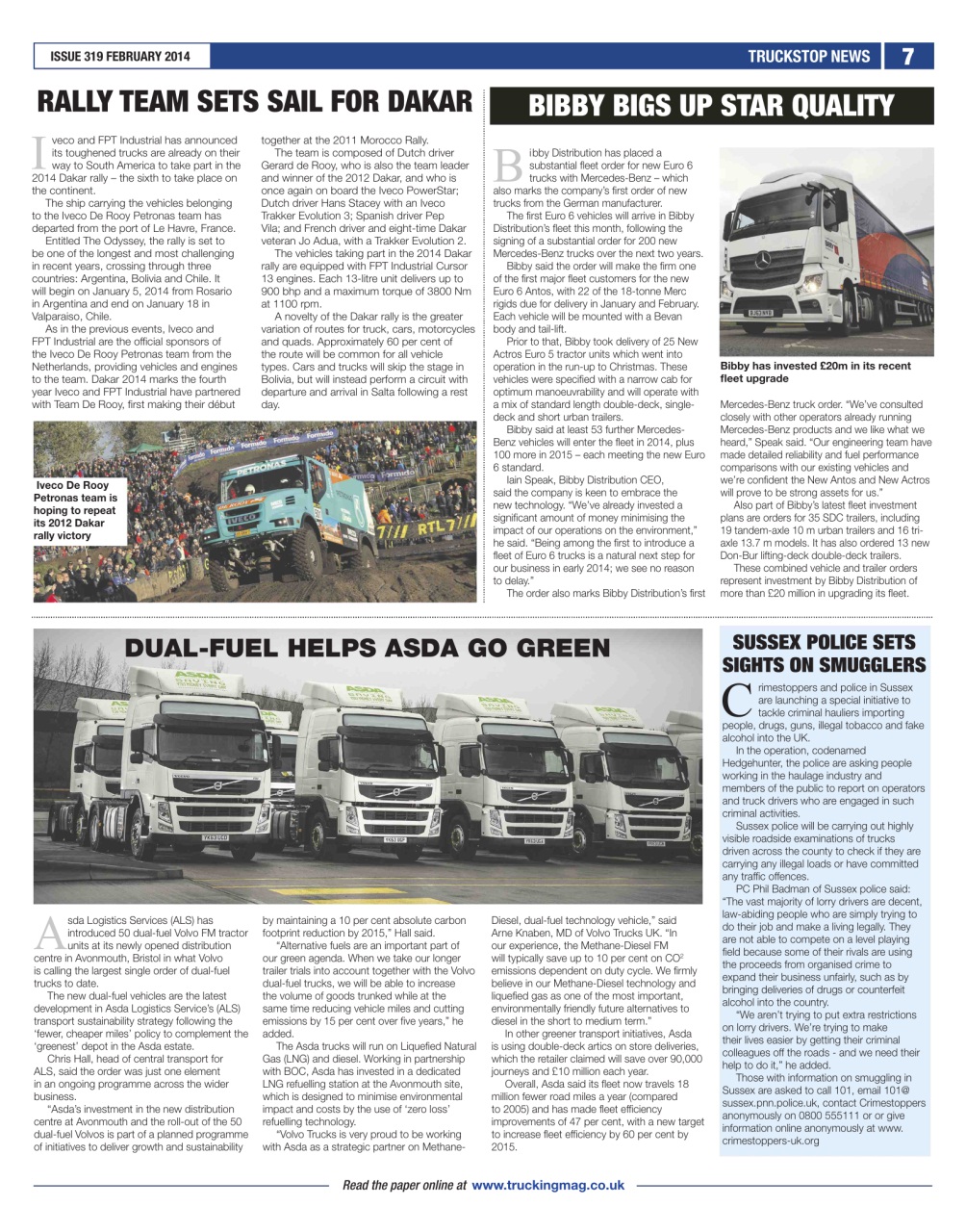 Truckstop News Preview Pages