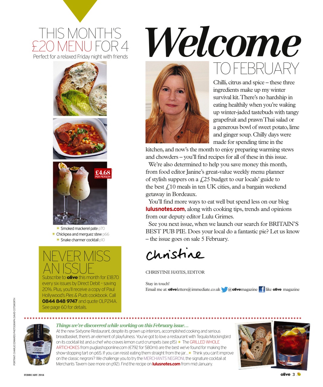 Olive Magazine Preview Pages