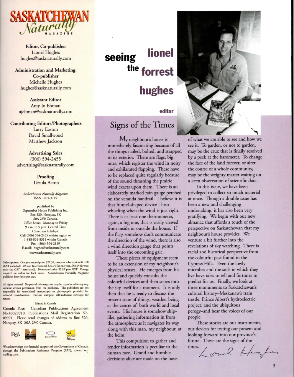 Prairies North Magazine Preview Pages