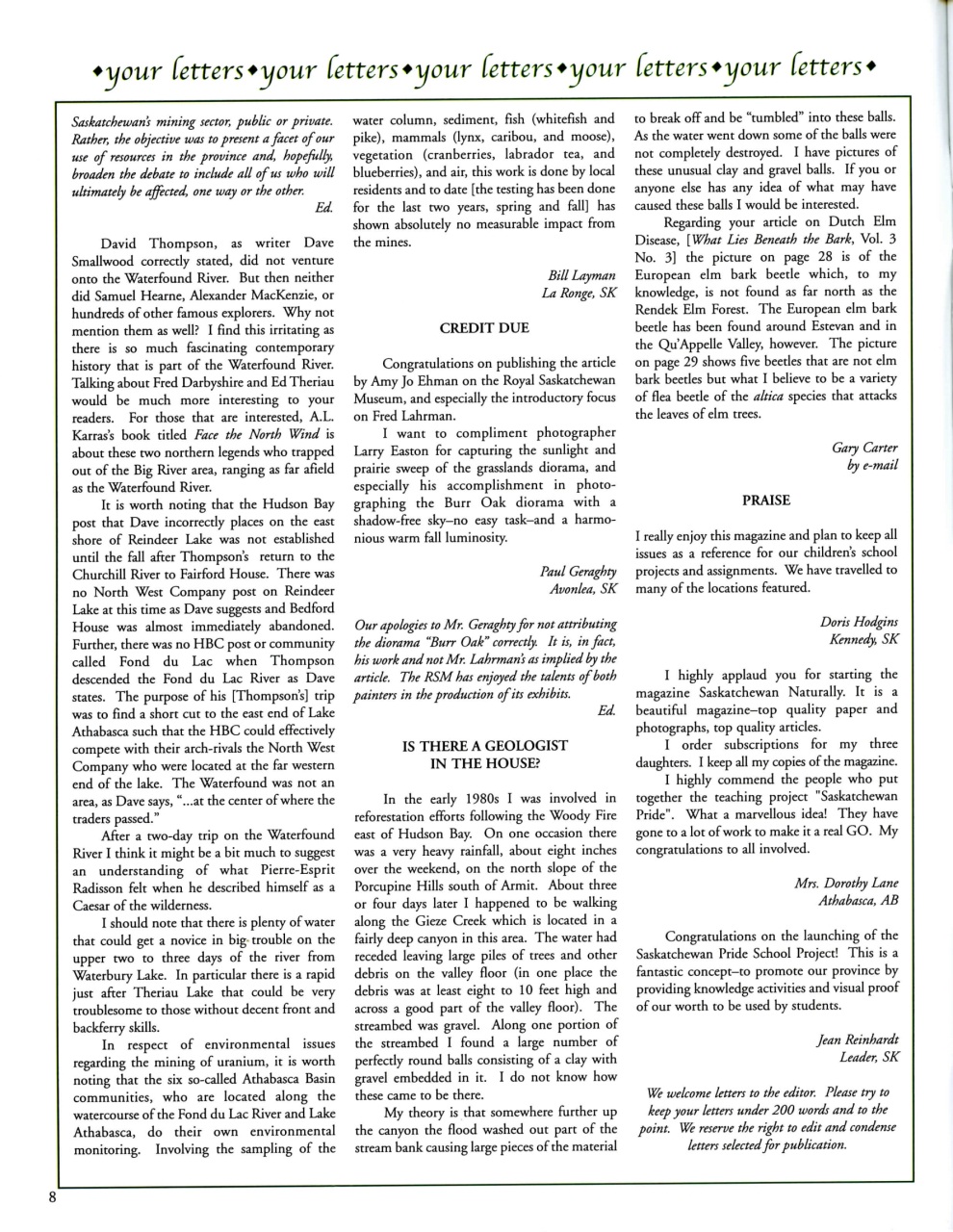 Prairies North Magazine Preview Pages