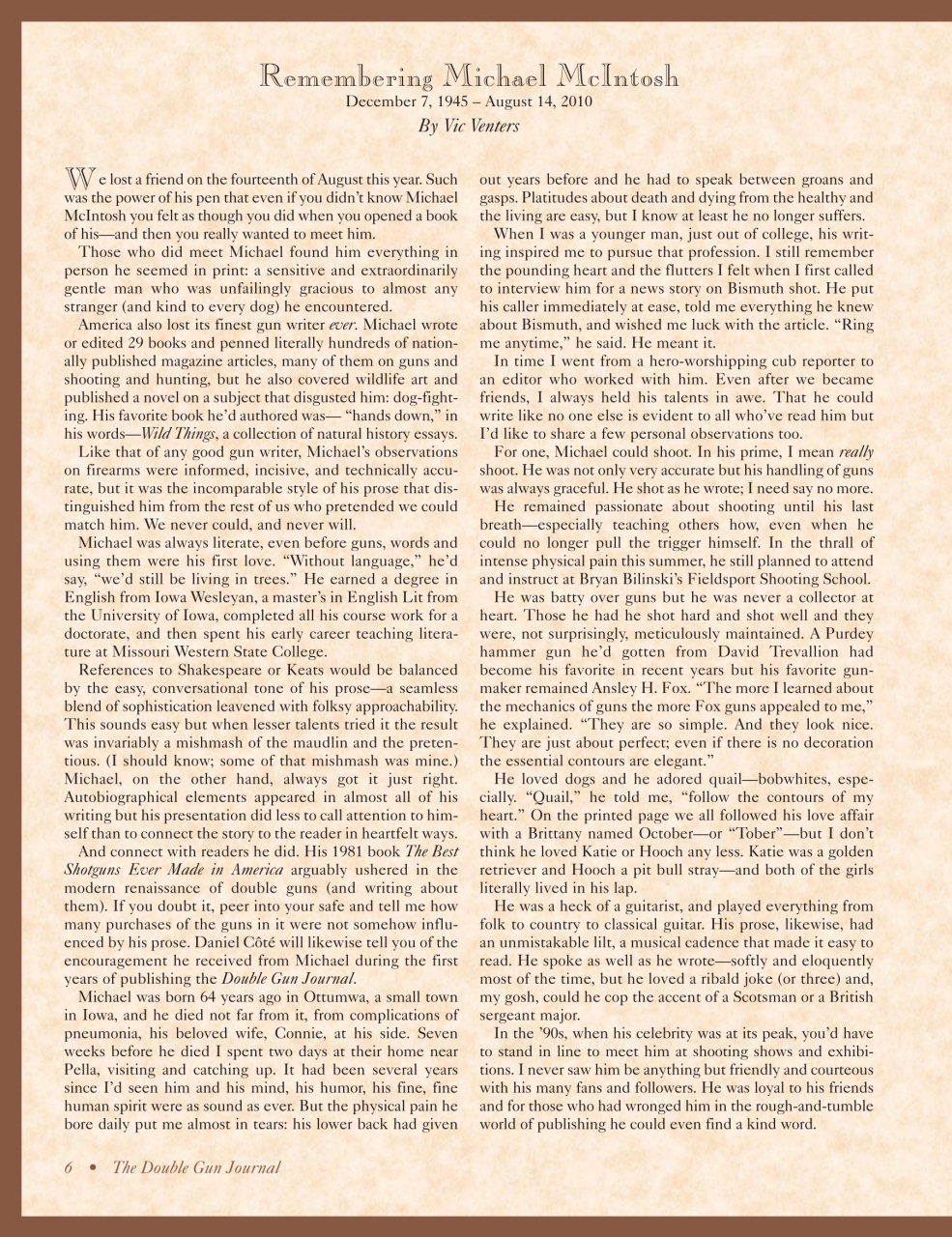 Double Gun Journal Preview Pages