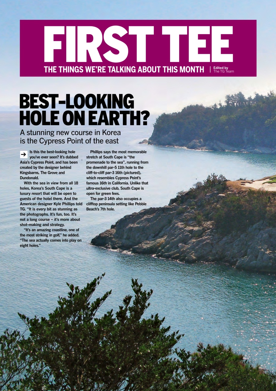 Today's Golfer Preview Pages