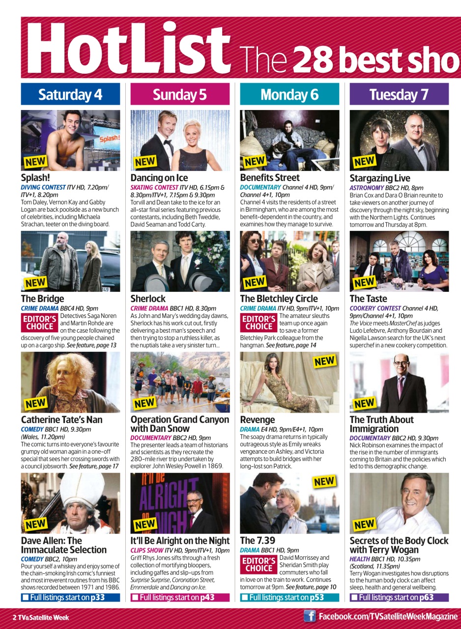 TV & Satellite Week Preview Pages
