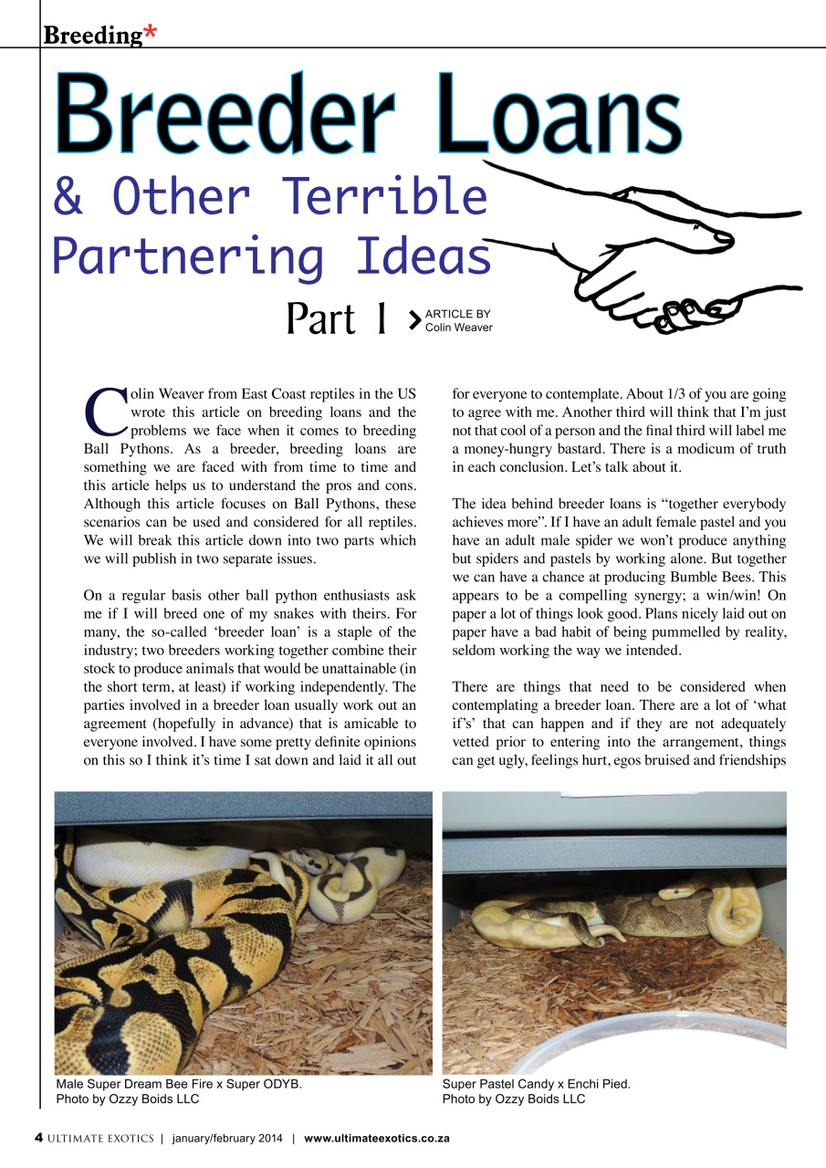 Ultimate Exotics Preview Pages