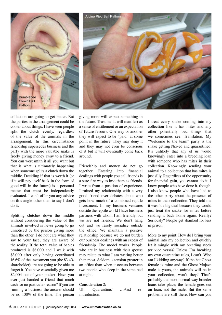 Ultimate Exotics Preview Pages