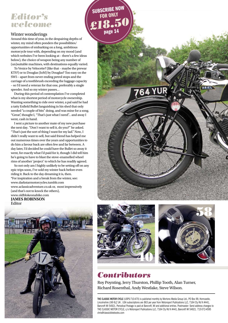 The Classic MotorCycle Preview Pages